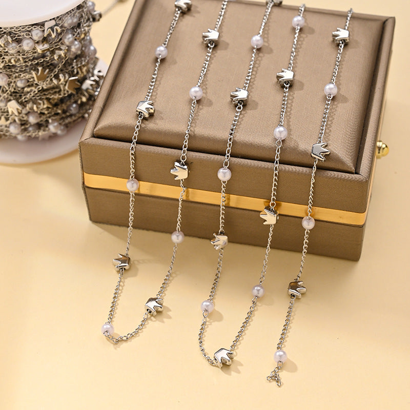 Imitation Pearl Chain Necklace – product view 37