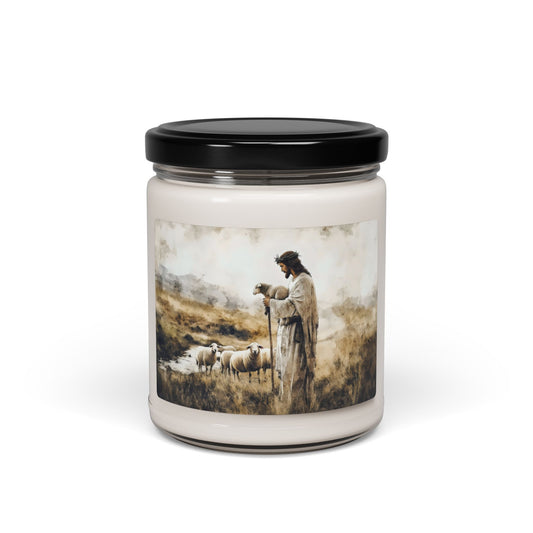 Good Shepherd Illustration Candle | 9oz Soy Jar