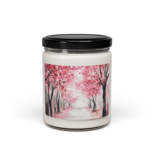 Cherry Blossom Path Candle | Scented Soy Jar 9oz