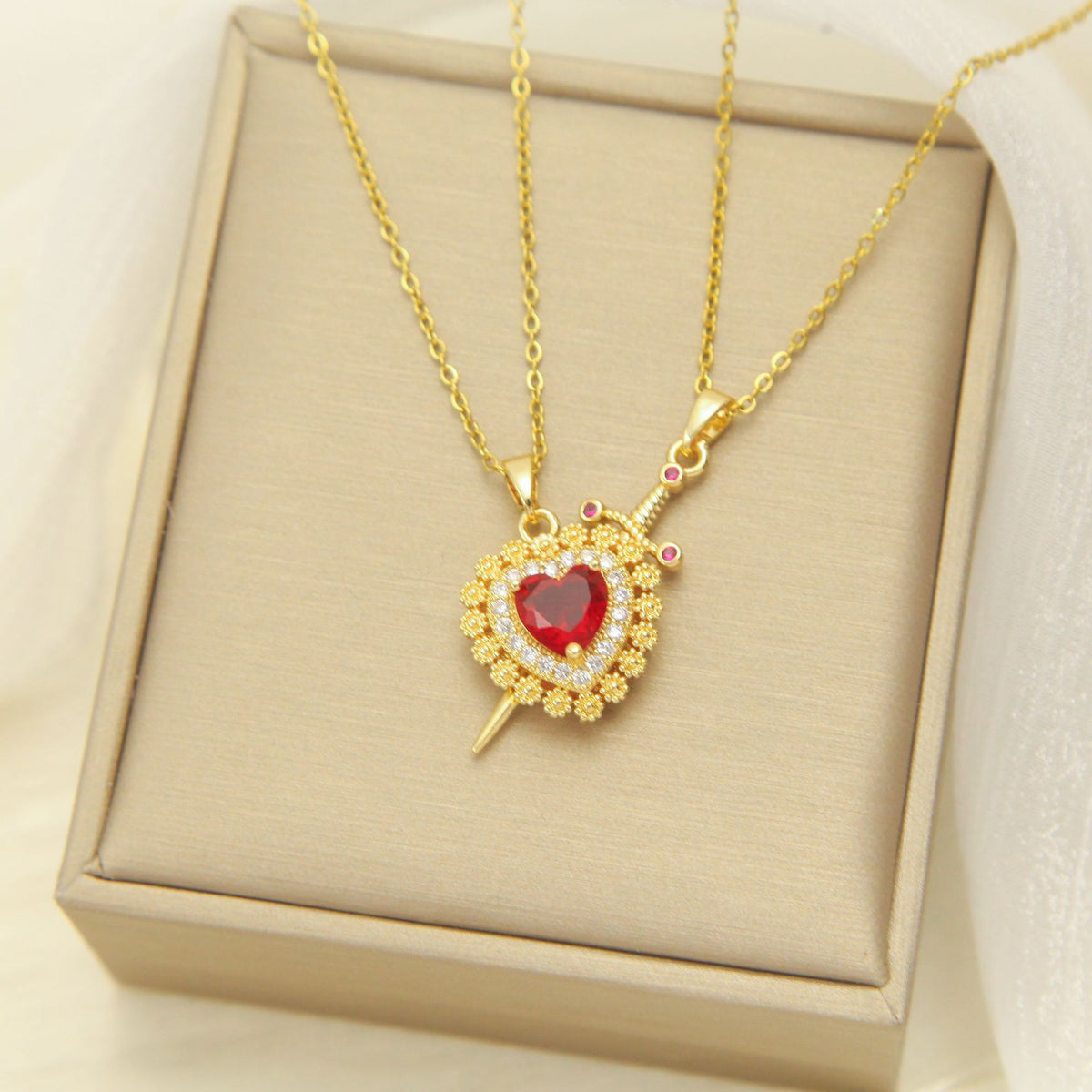 Heart Arrow Necklace – product view 13