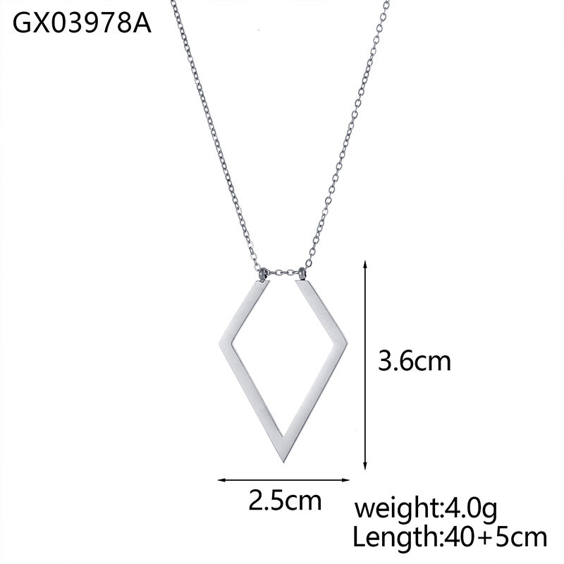 Titanium Steel Ring-Holder Necklace – product view 6