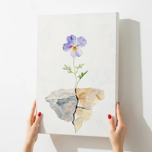 Exploring Serenity: How Floral Stillness Canvas Adds Minimalist Grace to Your Home Wall