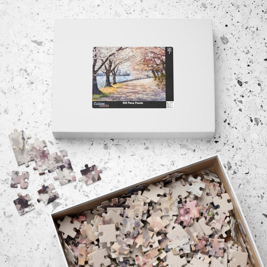 Explore Tranquility and Artistry with the Cherry Blossom Path Puzzle for a Perfect Spring Escape