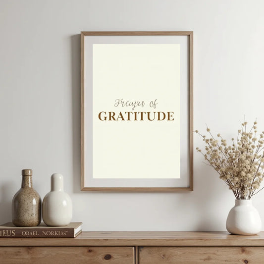 Jesus Prayer Of Gratitude Wall Art - Jesus Prayer of Gratitude Wall Art for Calm, Gracious Homes