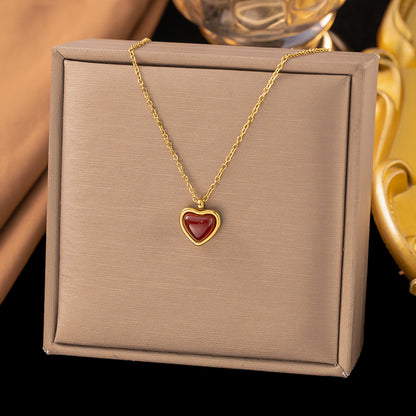 Women's Titanium Steel Heart Necklace – product view 54
