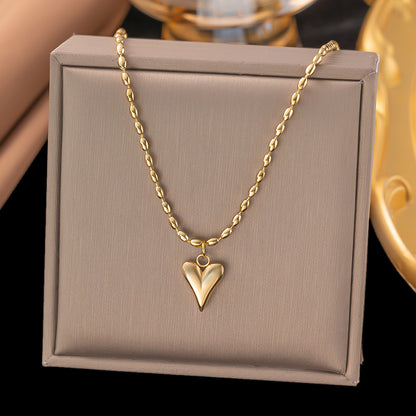 Women's Titanium Steel Heart Necklace – product view 9