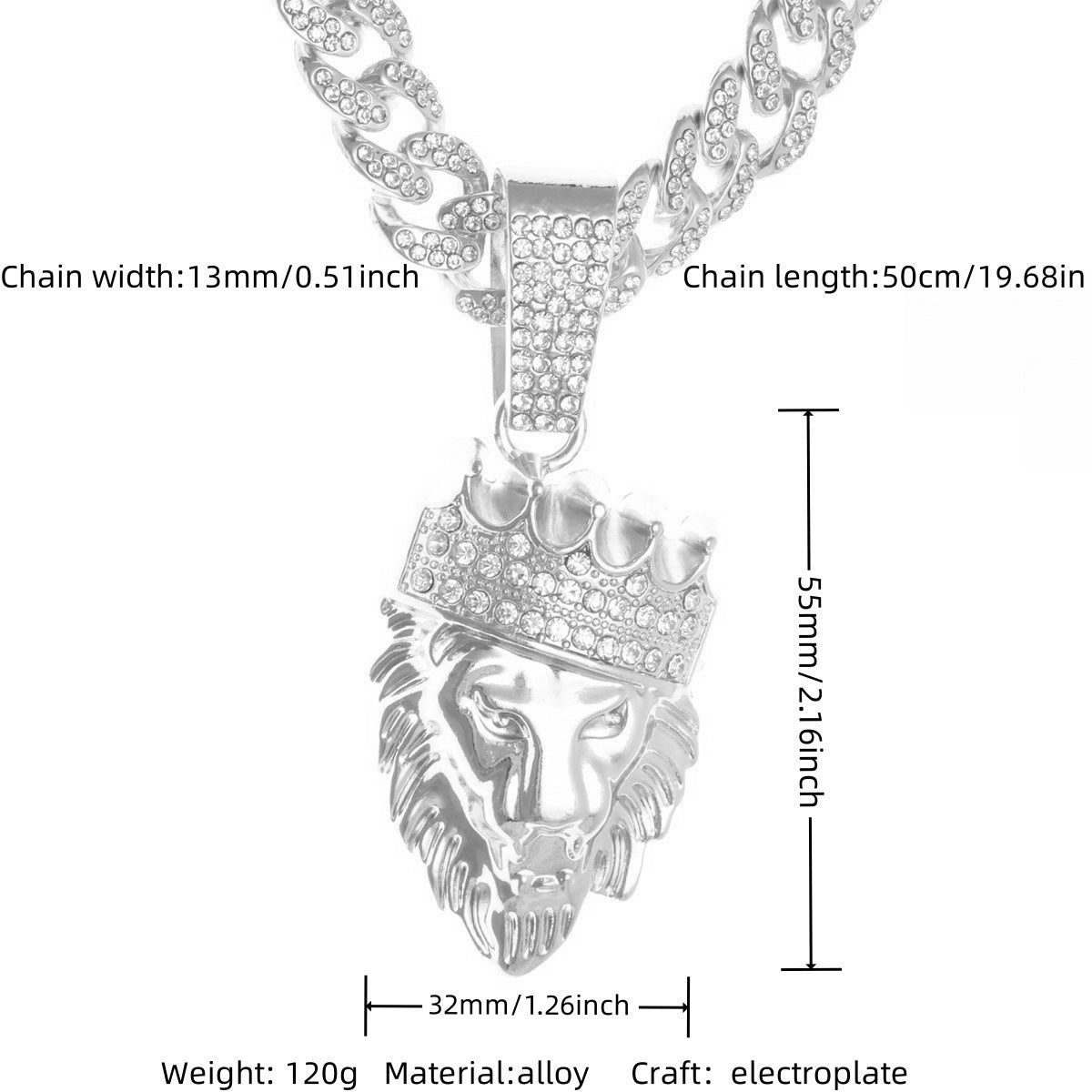 Cuban Chain Necklace Pendant – product view 25