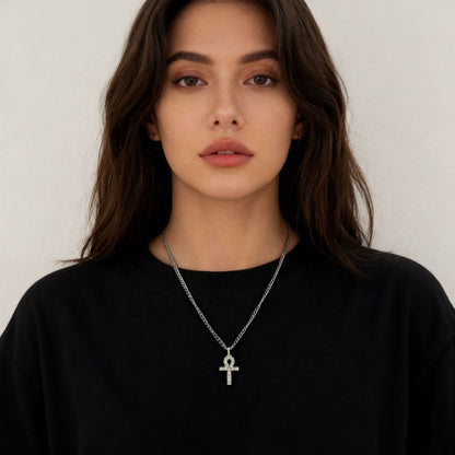 Cross-shaped Key Necklace – product view 5