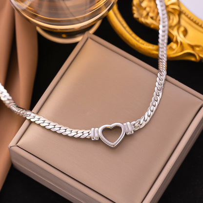Women's Titanium Steel Heart Necklace – product view 40