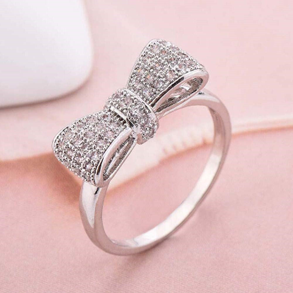 Women's Crystal Heart Ring – product view 3