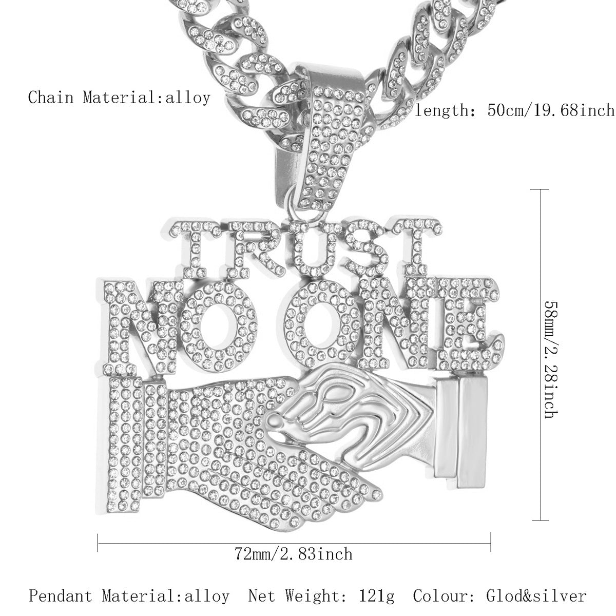 Cuban Chain Necklace Pendant – product view 61