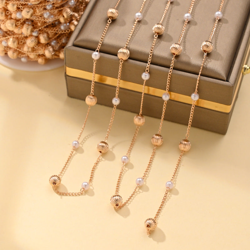 Imitation Pearl Chain Necklace – product view 24