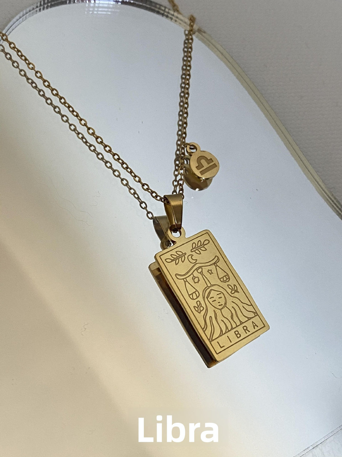 Zodiac Titanium Steel Clavicle Necklace – product view 14