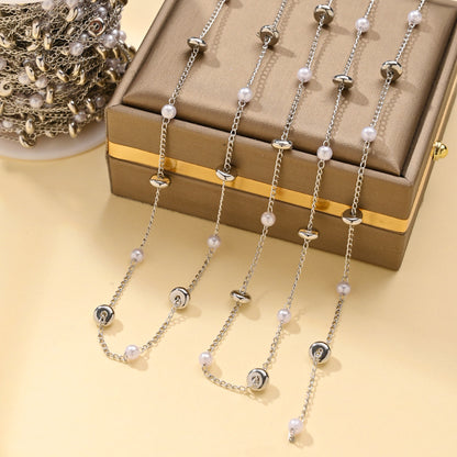 Imitation Pearl Chain Necklace – product view 19