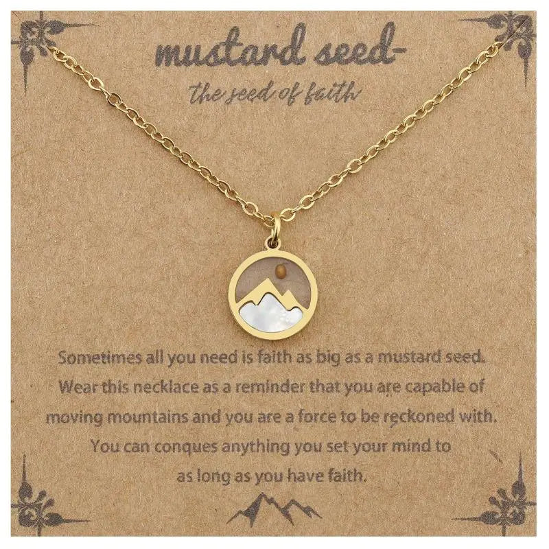 Oval Inspirational Necklace – product view 10