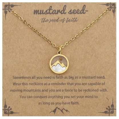 Oval Inspirational Necklace – product view 10