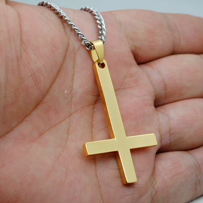 Stainless Steel Cross Pendant Necklace – product view 24
