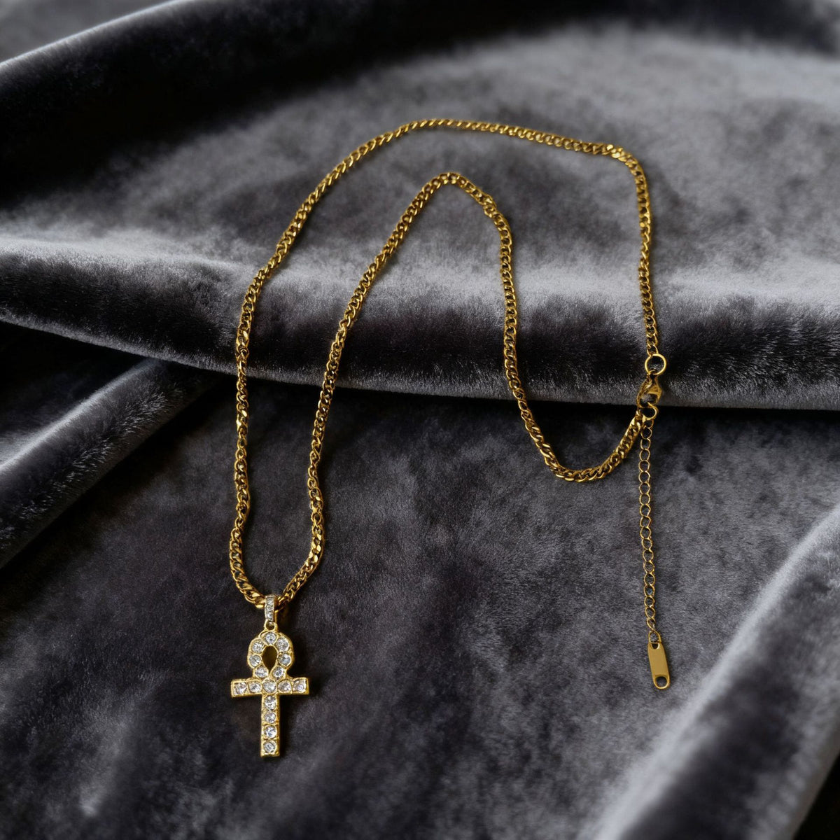 Cross-shaped Key Necklace – product view 7