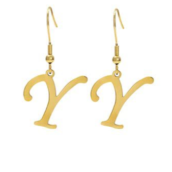 Personalized Initial Letter Earrings – product view 29