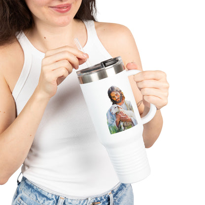 Jesus Holding Lamb 40oz Insulated Travel Tumbler — alternate tumbler product image 9