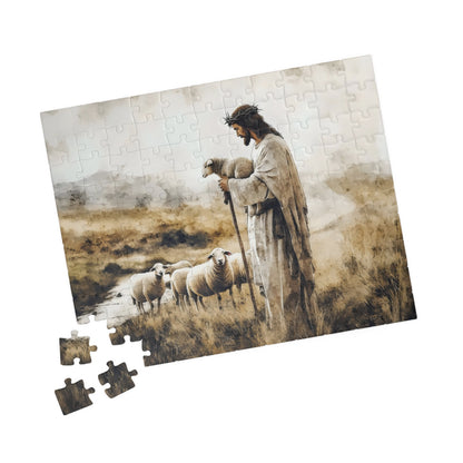Jesus Shepherd and Sheep Christian Puzzle — alternate puzzle product image 5
