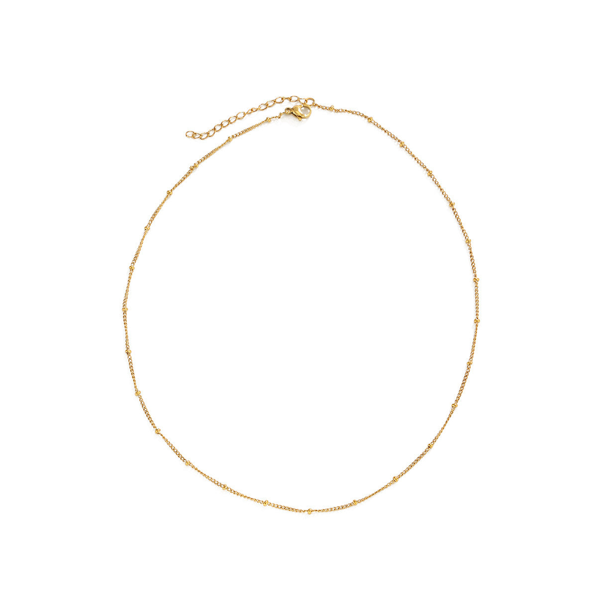 Stainless Steel Cat's Eye Pendant Necklace – product view 7