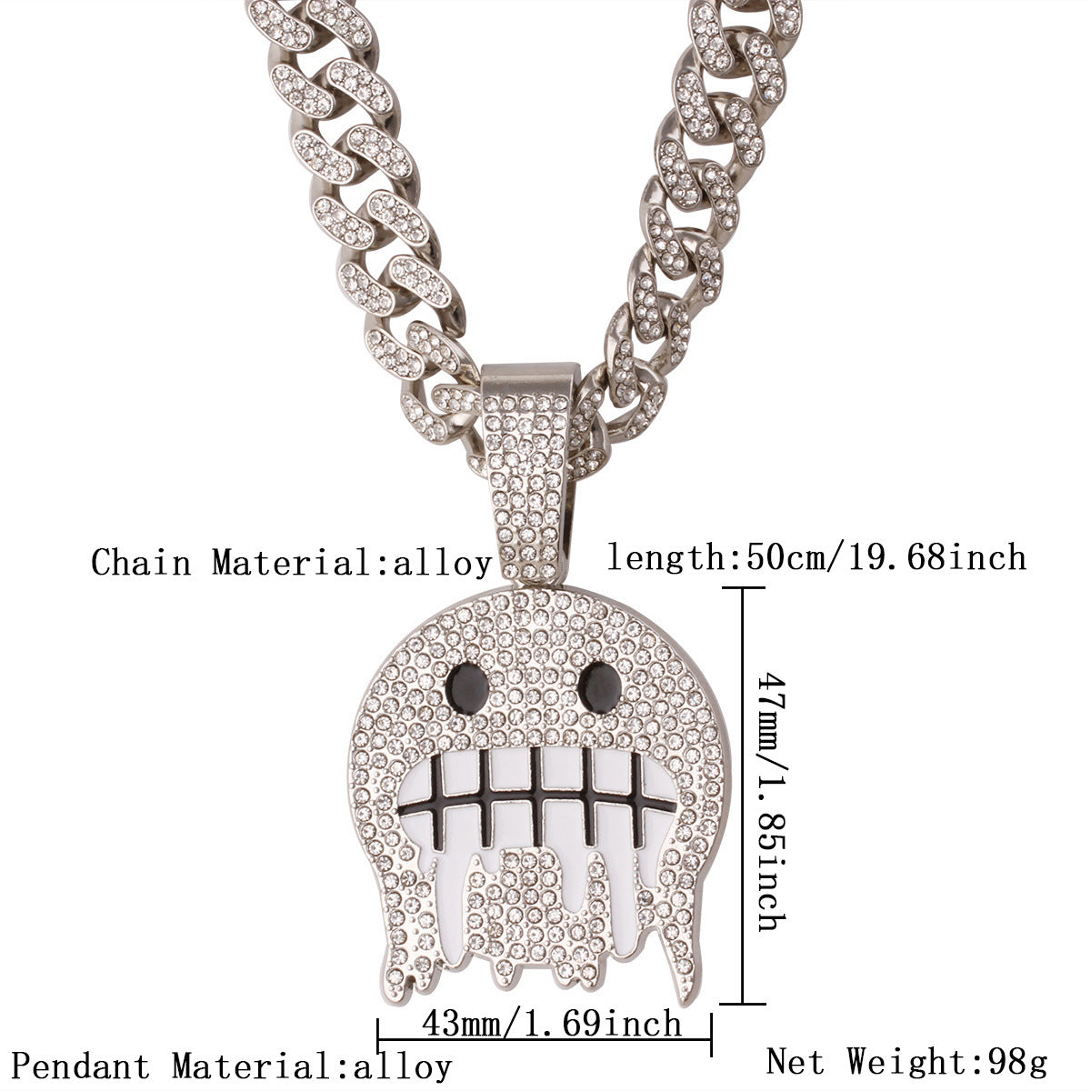Cuban Chain Necklace Pendant – product view 5
