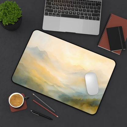 Soft Sunrise Misty Mountain Desk Mat — alternate desk mat product image 5