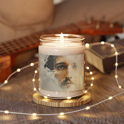 Jesus Portrait Watercolor 9oz Soy Candle — alternate candle product image 25