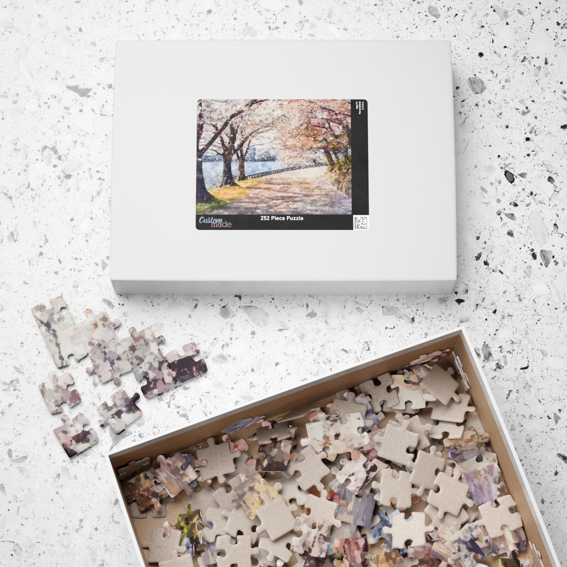 Cherry Blossom Path Spring Jigsaw Puzzle — alternate puzzle product image 9