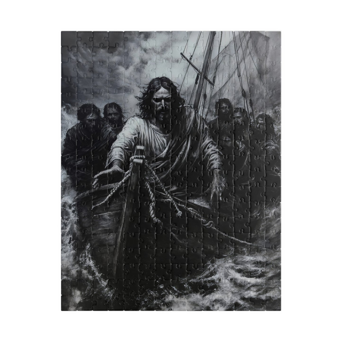 Jesus Walking on Water Religious Faith Jigsaw Puzzle — alternate puzzle product image 3