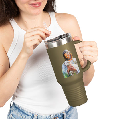 Jesus Holding Lamb 40oz Insulated Travel Tumbler — alternate tumbler product image 15