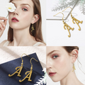 Personalized Initial Letter Earrings
