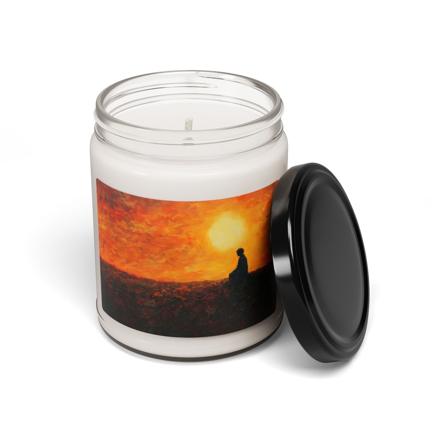 Sunset Silhouette Meditation Candle, Soy Candle | 9oz