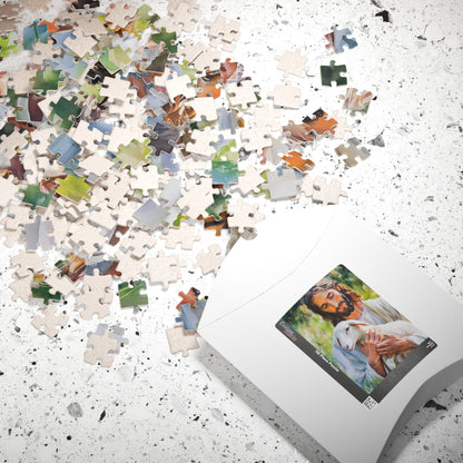 Jesus Holding Lamb Christian Jigsaw Puzzle — alternate puzzle product image 9