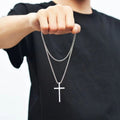 Classic Titanium Steel Cross Necklace