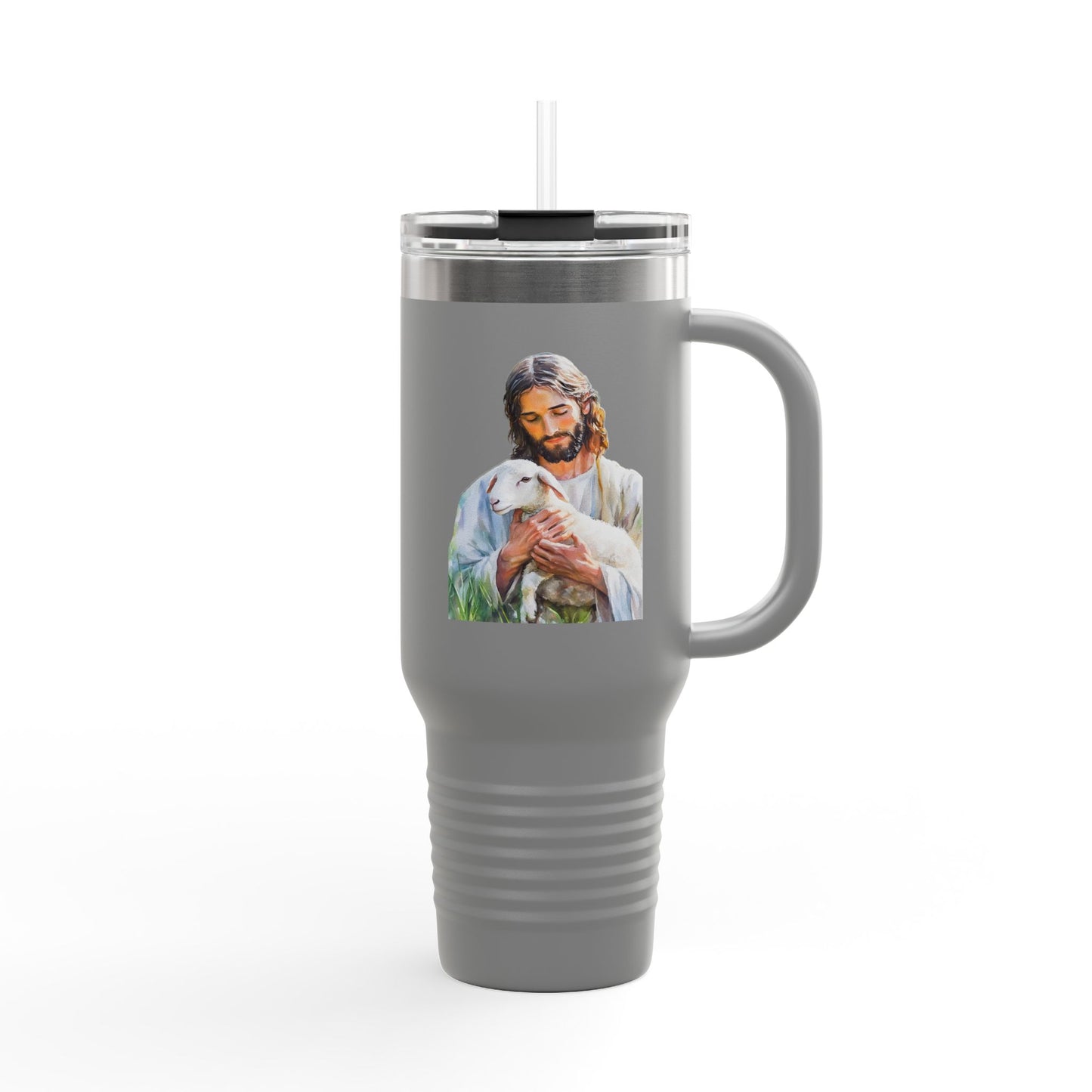 Jesus Holding Lamb travel mug | 40oz insulated tumbler