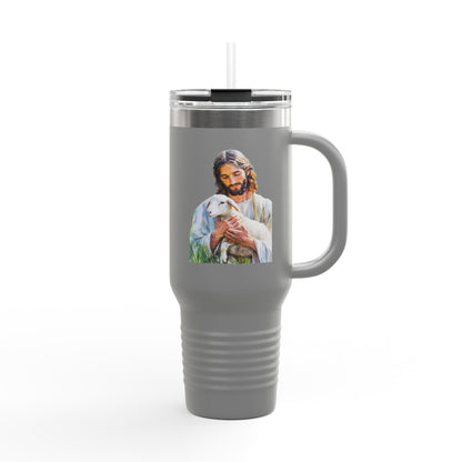Jesus Holding Lamb 40oz Insulated Travel Tumbler — alternate tumbler product image 5