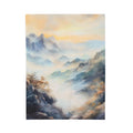 Misty Mountain Landscape Blanket | Velveteen Plush Blanket