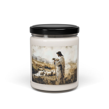 Good Shepherd Illustration 9oz Soy Jar Candle — alternate candle product image 3