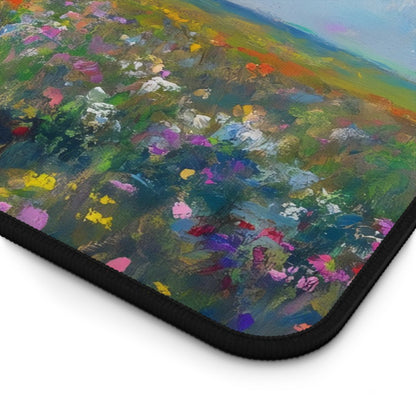 Cross in Wildflower Field Christian Desk Mat — alternate desk mat product image 6