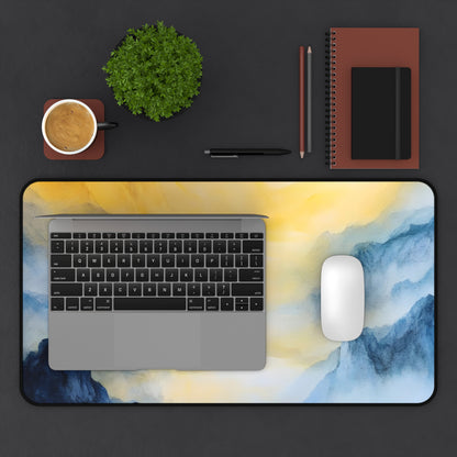 Sunrise Mountain Mist Watercolor Desk Mat — alternate desk mat product image 8