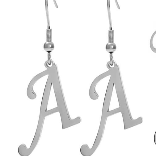 Personalized Initial Letter Earrings – product view 31