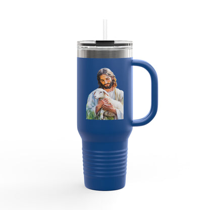 Jesus Holding Lamb 40oz Insulated Travel Tumbler — alternate tumbler product image 7