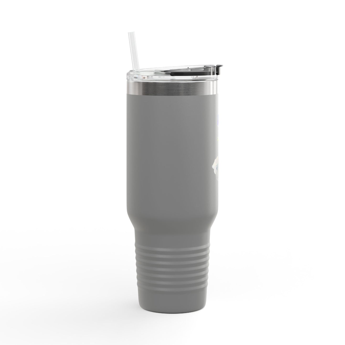Broken Pot with Purple Pansy 40oz Travel Mug | Insulated Tumbler