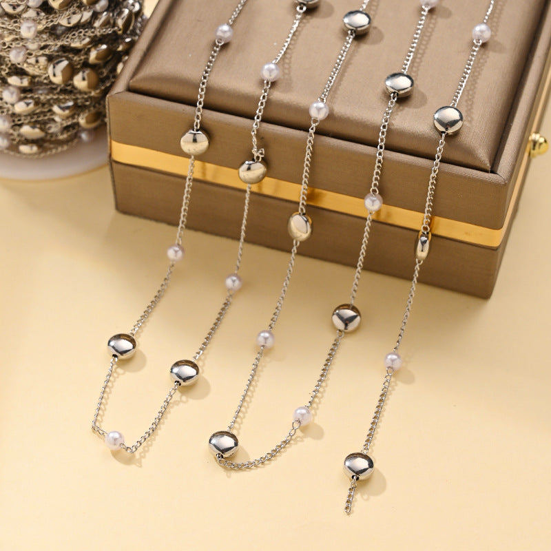 Imitation Pearl Chain Necklace – product view 21