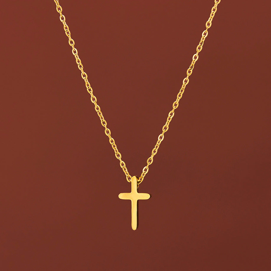 Cross Necklace – Titanium steel – product view 6