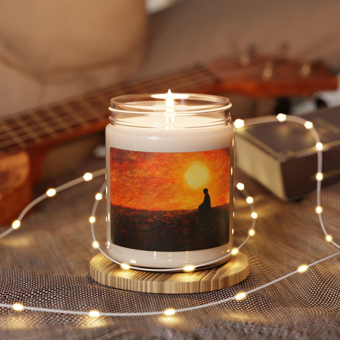 Sunset Silhouette Meditation Candle, Soy Candle | 9oz