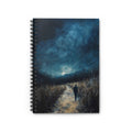Solitary Walker Nightscape Spiral Notebook | Ruled