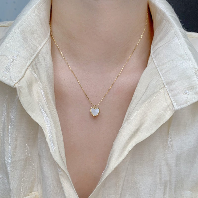 Women's Titanium Steel Heart Necklace – product view 19